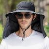 Summer Men's Outdoor Sun Hat Shawl Fishing Hat UV Mountaineering Hat Waterproof Sun Hat Fisherman's Hat
