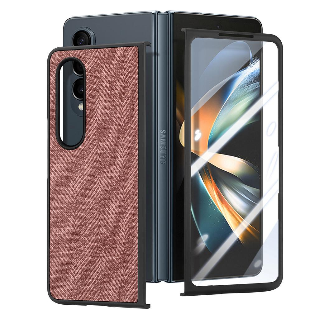Anti-Drop Tempered Glass Folding Cover Case for Samsung Galaxy Z Fold 5 Fold5 Fold4 Fold 4 5G Fall Protection Full Body Cases