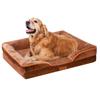 AUSCAT Dog Winter Pet Cold High Washable Large Medium Brown Bed, Кровать, Подушка, Теплый, Защита, Упругость, Пушистый, Чехол, L, 88x64x20 см, Собаки, Собаки,