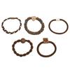 5cm 5pcs/bag New High Elasticity Rubber Band Fabric Hair Loop for Girls Hair Ornament