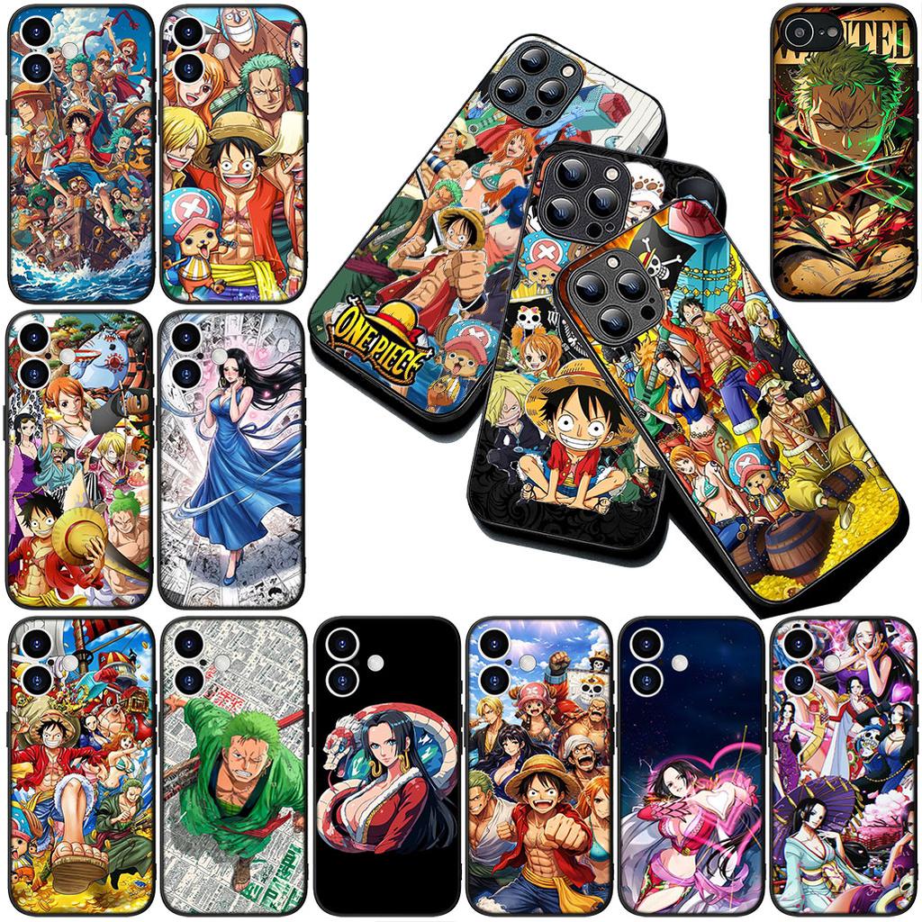 Cover for Apple iPhone 17 16 14 15 Plus Pro Max 16E ProMax + 15Plus 15+ 16+ Phone Case Luffy Boa Hancock One Piece Roronoa Zoro