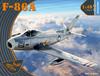 Прозрачная пластиковая модель американской сабли CPU4824 Prop! 1/48 Ф-86А