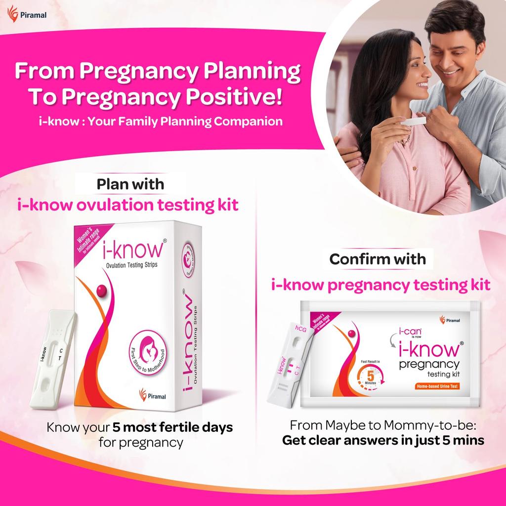I Know Pregnancy Test Kit Pack of 3 99% Accurate 5 Min Home Urine HCG Hormone Detection