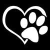 Love Feet Car Sticker Heart-shaped Footprint Car Sticker Cover Scratches Body Door Sticker