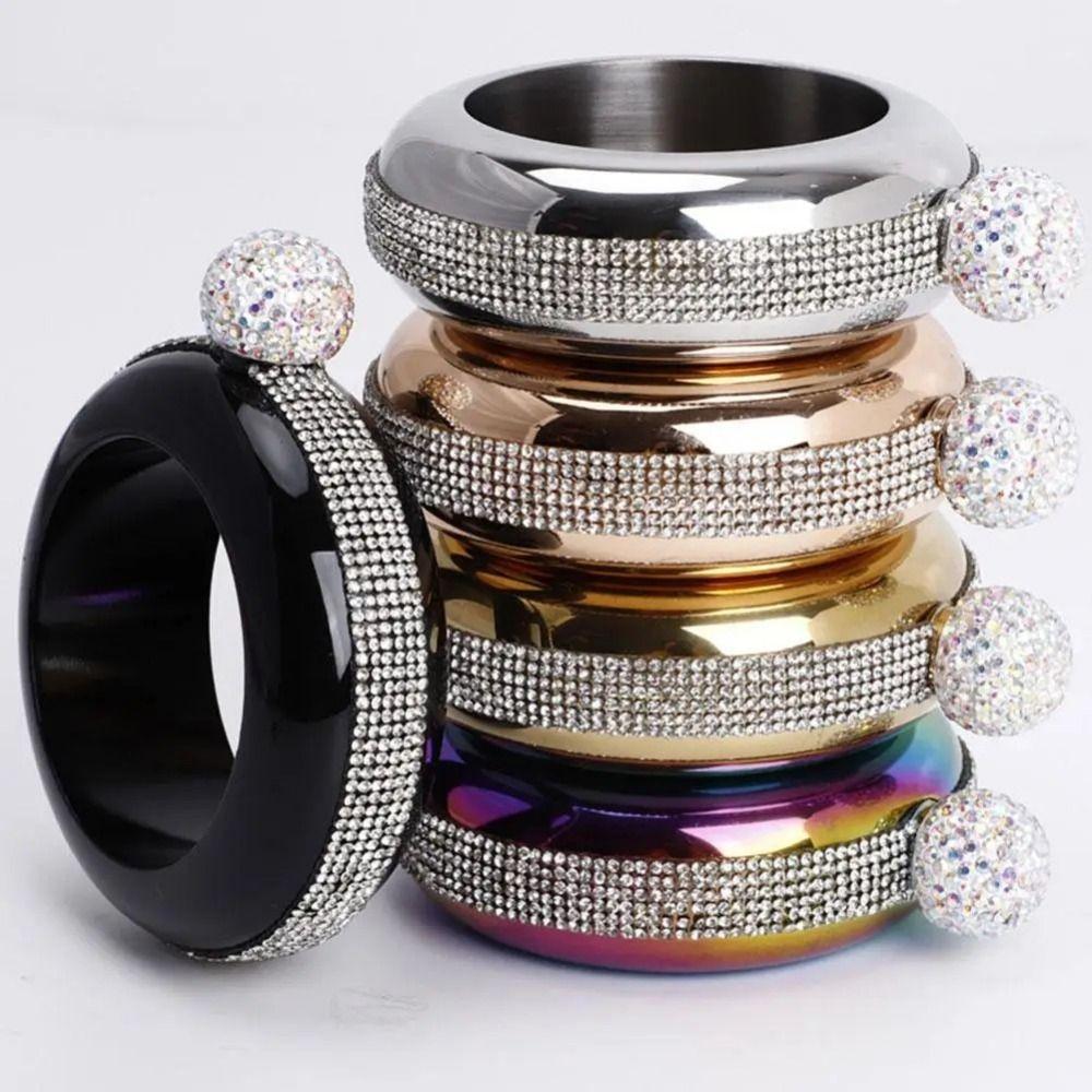Five Colors Hip Flasks Wine Pot Rhinestone Bracelet Flagon Bracelet Design Wine Bottle  Wine