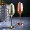 Unbreakable Metal Cocktail Glasses Creative Metal Goblet New Steel Champagne Flute  Wine Drinking