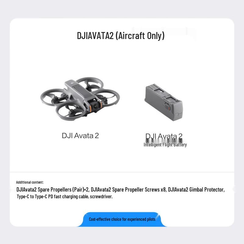 DJI Avata 2 FPV Drone (Aircraft Only) (CN version)