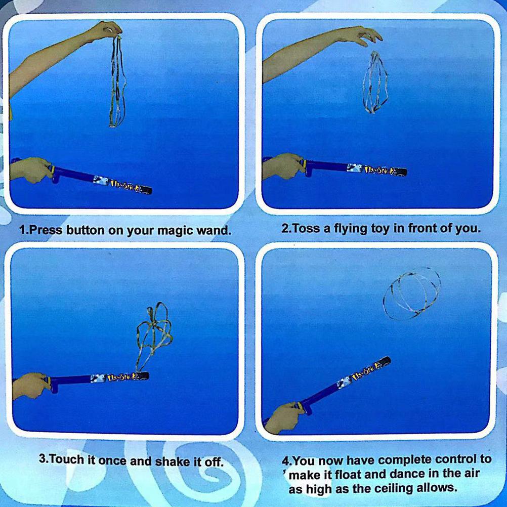 Fun Fly Stick Electric Static Wand Science Kit Education Toys Amazing Levitation Wand with 10pc