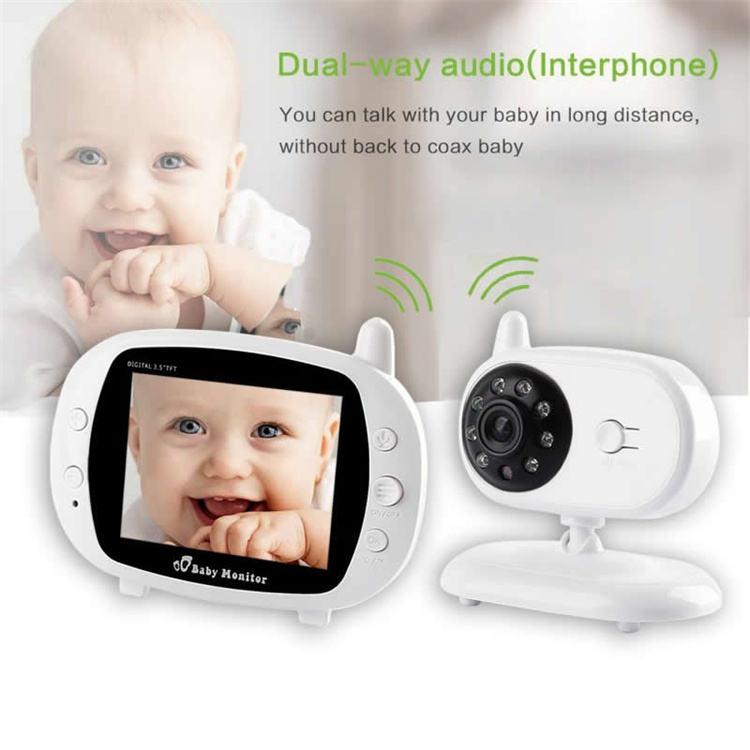 2,8-дюймовый ЖК-дисплей SP850 VOX Music Control Baby Monitor Nanny Camera Температурный дисплей Няня EU Plug
