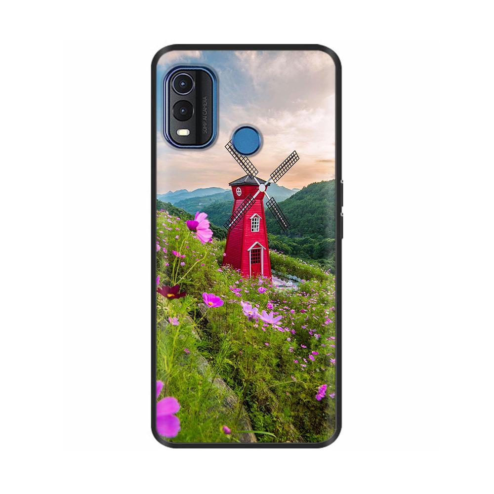 For Nokia G11 Plus Case Cute Heart Flower Soft Silicone Back Cover for Nokia G11 Plus NokiaG11 G 11 Bumper Black TPU Phone Cases