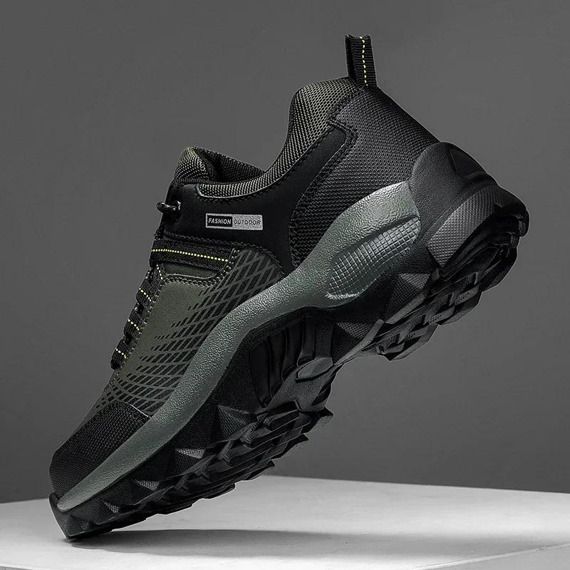 Мужские водонепроницаемые ботинки для хайкинга, мужские боевые ботинки, нескользящие, повседневные, новая уличная износостойкая тренировочная обувь