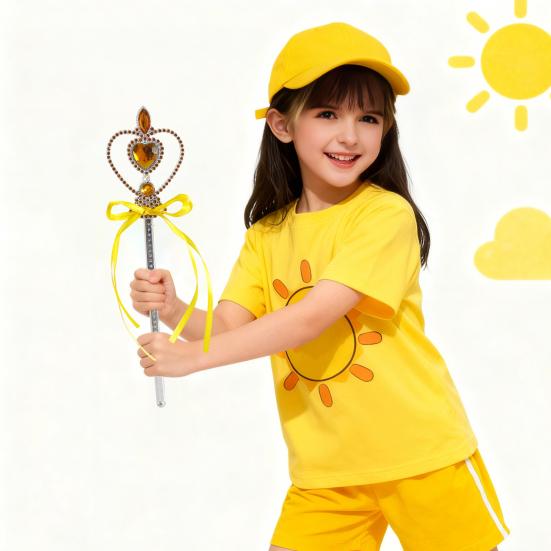 Волшебные палочки в форме сердца для детей, девочек, аксессуары для нарядов принцесс, волшебная палочка феи с искусственным кристаллом для рождественской вечеринки, Хэллоуина, костюма для косплея