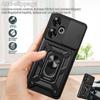 For Xiaomi Poco C65 5G Case Slide Camera Armor Phone Case For Poko Little Poco C65 C 65 POCOC65 5G Magnet Ring Holder Back Cover