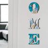 4 шт. подвеска ручной работы Ocean HOME Sign в морском стиле для настенного украшения для спальни