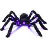 Luminous Spider Halloween Decoration Ornament Large Plush Spider Vivid for Home Decor Party Bar Haunted House Trickery Props