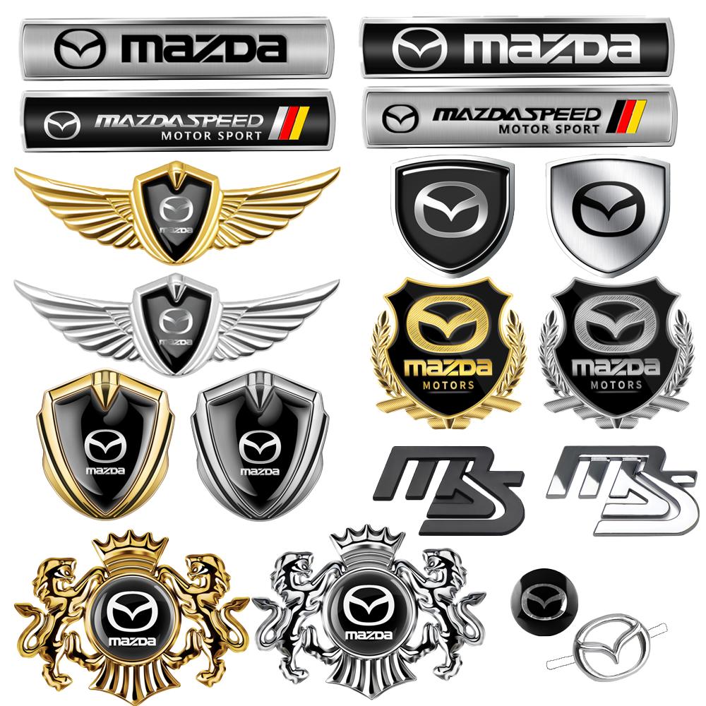 1Pc Metal Car Fender Trunk Body Stickers Accessories For Mazda Axela Atenza Speed 6 MS Demio MPS Miata Skyactiv 323 626 Angksela k1