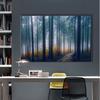 Modern Large Size Landscape Canvas Painting Forest Fog Road Trees Wall Art Prints Pictures Poster Cuadros Home Decor No Frame