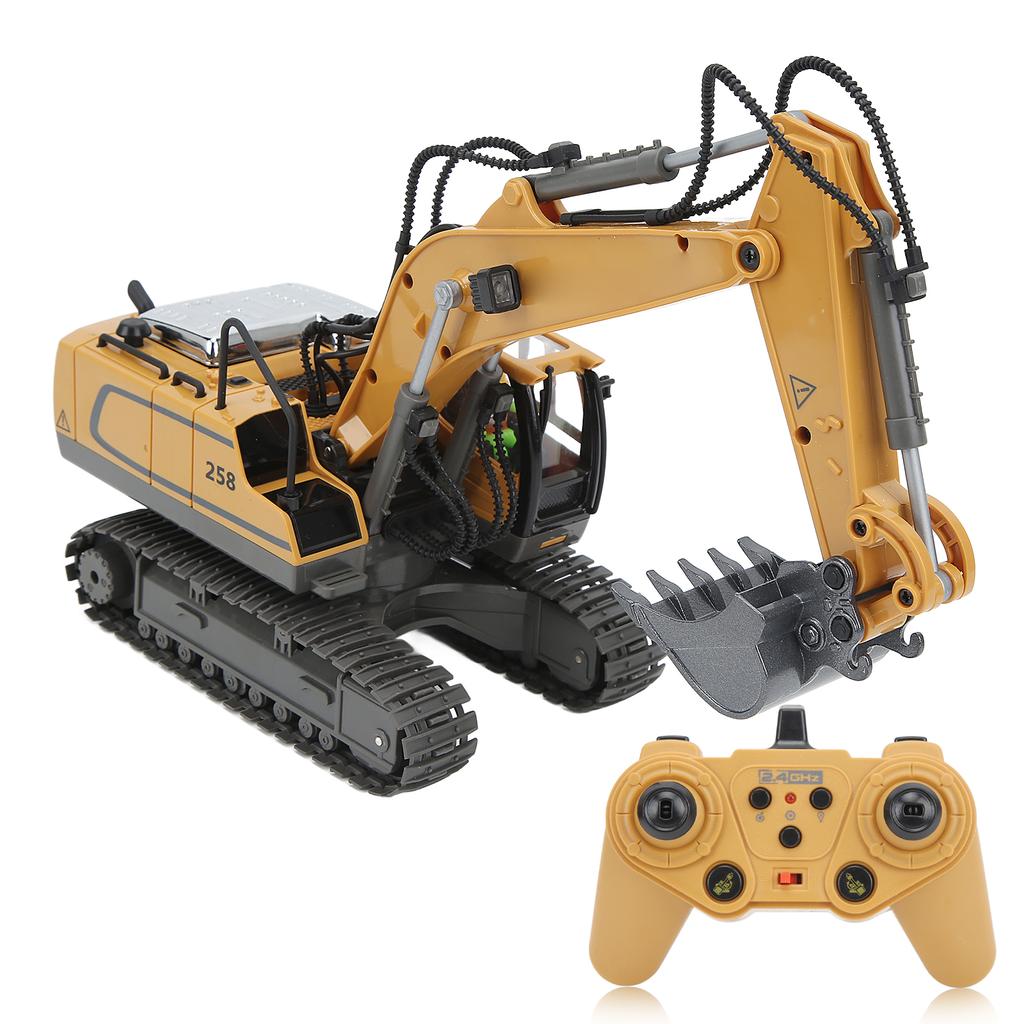 Радиоуправляемый экскаватор 11 каналов 2,4 ГГц 1:20 Моделирование конструкции вращающегося экскаватора с дистанционным управлением игрушка для