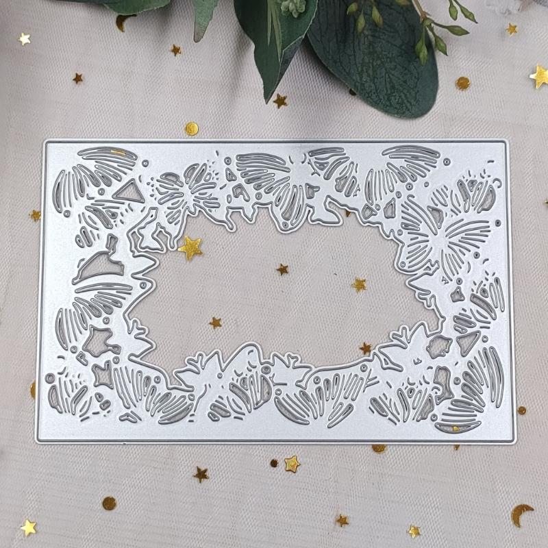 Рамка для приглашения Металлические штампы DIY Craft Углеродистая сталь Шаблон для тиснения Металлические трафареты Скрапбукинг для вырезки карт