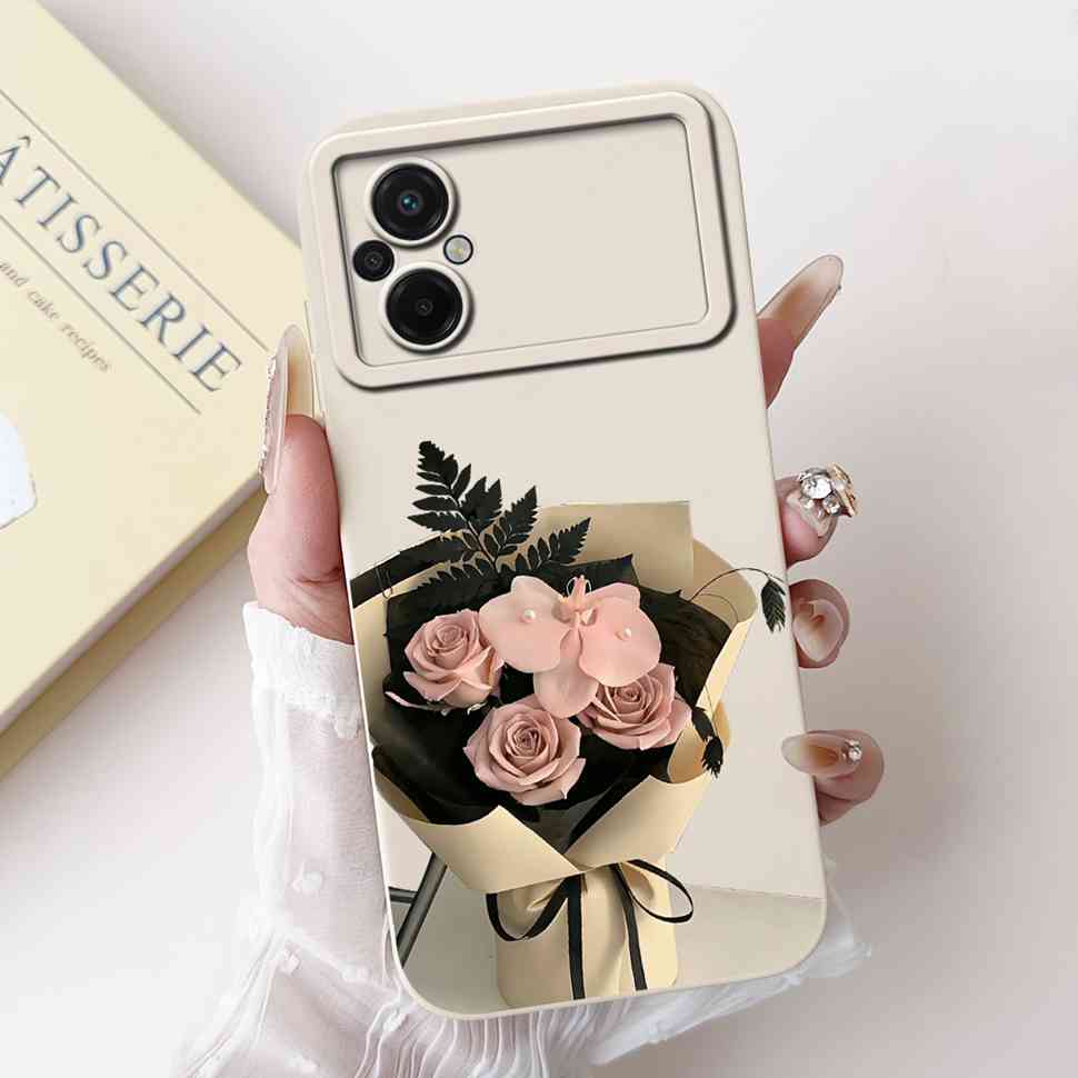 Для Xiaomi Poco M5 4G Чехол Модный Рисунок Цветок Мягкий Силикон Задняя Крышка Для Xiaomi PocoM5 POCO M5 4G Ударопрочные Чехлы для Телефона