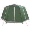 6 Person Tent with Canopy Green 425 x 396 x 222 cm