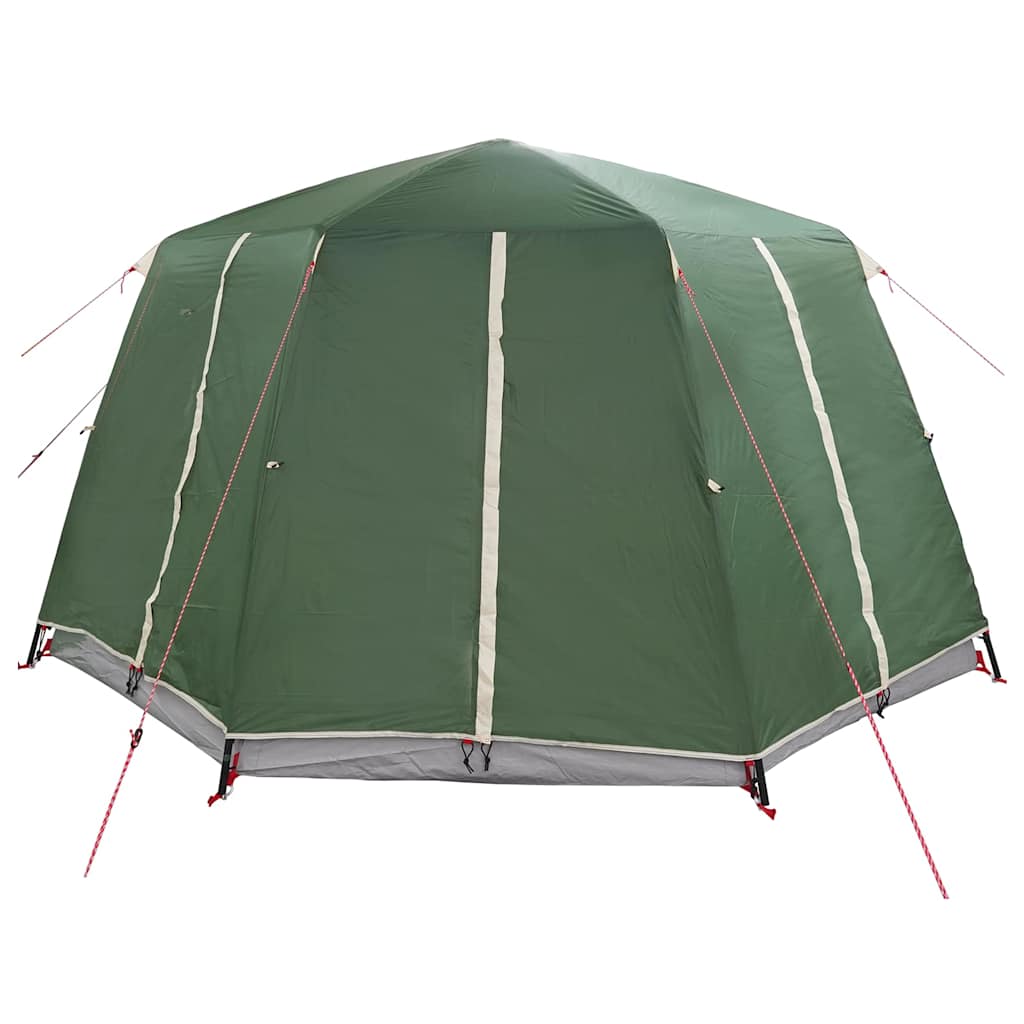 6 Person Tent with Canopy Green 425 x 396 x 222 cm