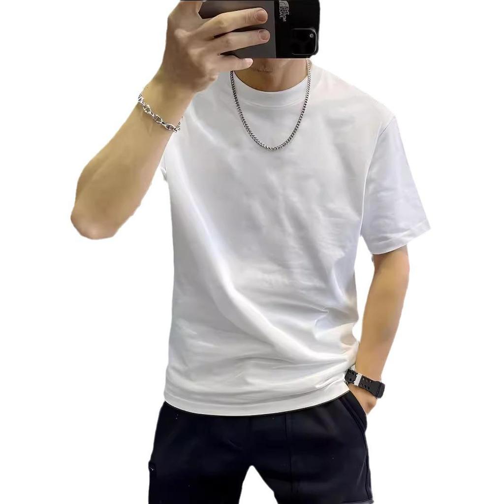 Мужская футболка с коротким рукавом из чистого хлопка в стиле ретро - 100% хлопок