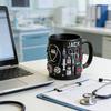 Personalized Medical Themed Mug ER Jack First Response 3D Medical Tools Mug Black Ceramic Coffee Cup for Doctors Nurses Practical
