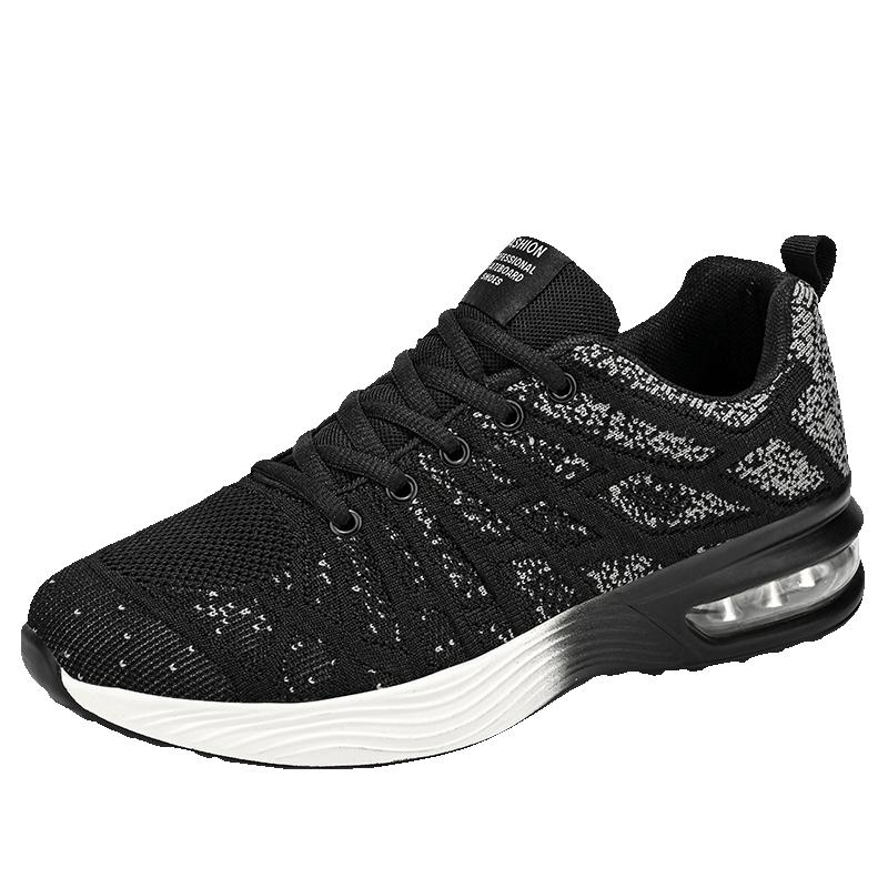 Fashion Men's Leisure Sports Flat High Quality Mesh Breathable Training Shoes Light Wear Walking Fitness Vulcanized Shoes