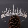 Fashion Zinc Zinc Alloy Headwear Headband Princess Tiaras Rhinestone Hair Hoop Wedding Jewelry Bridal Crowns