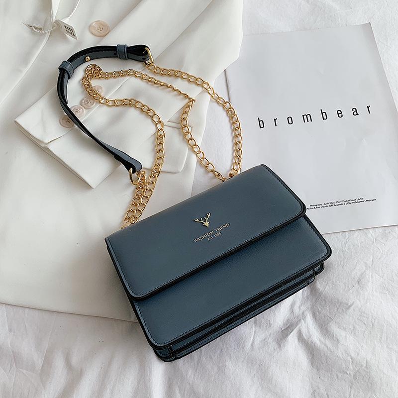 2025 Роскошная женская сумка кроссбоди: Сумка через плечо с цепочкой и головой оленя