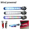 NewWind Powered Car LED DayTime Running Lights Creative Auto Auxiliary Lighting Rotation Fan Lamp Automobile Day Time Headlights