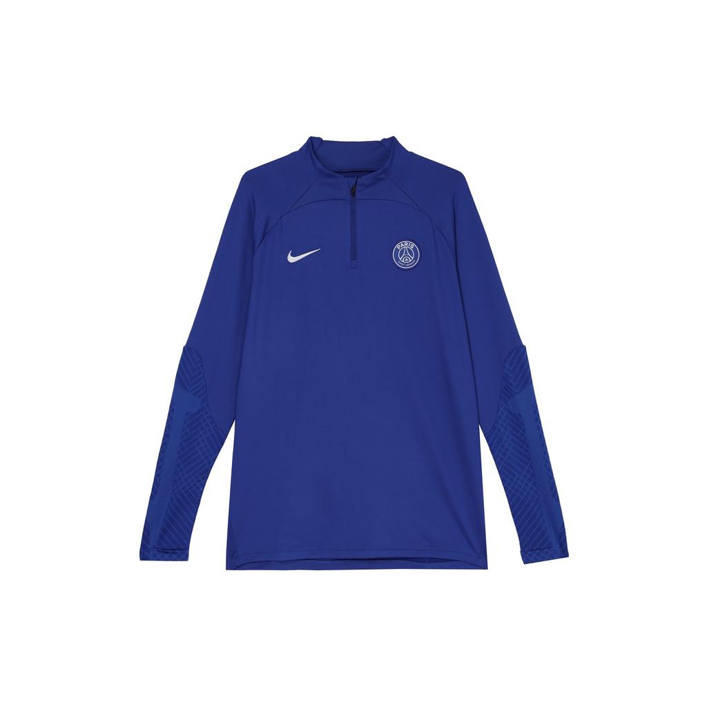 Nike Однотонная футболка с круглым вырезом и длинным рукавом для мужчин, цвет синий DN2815-418