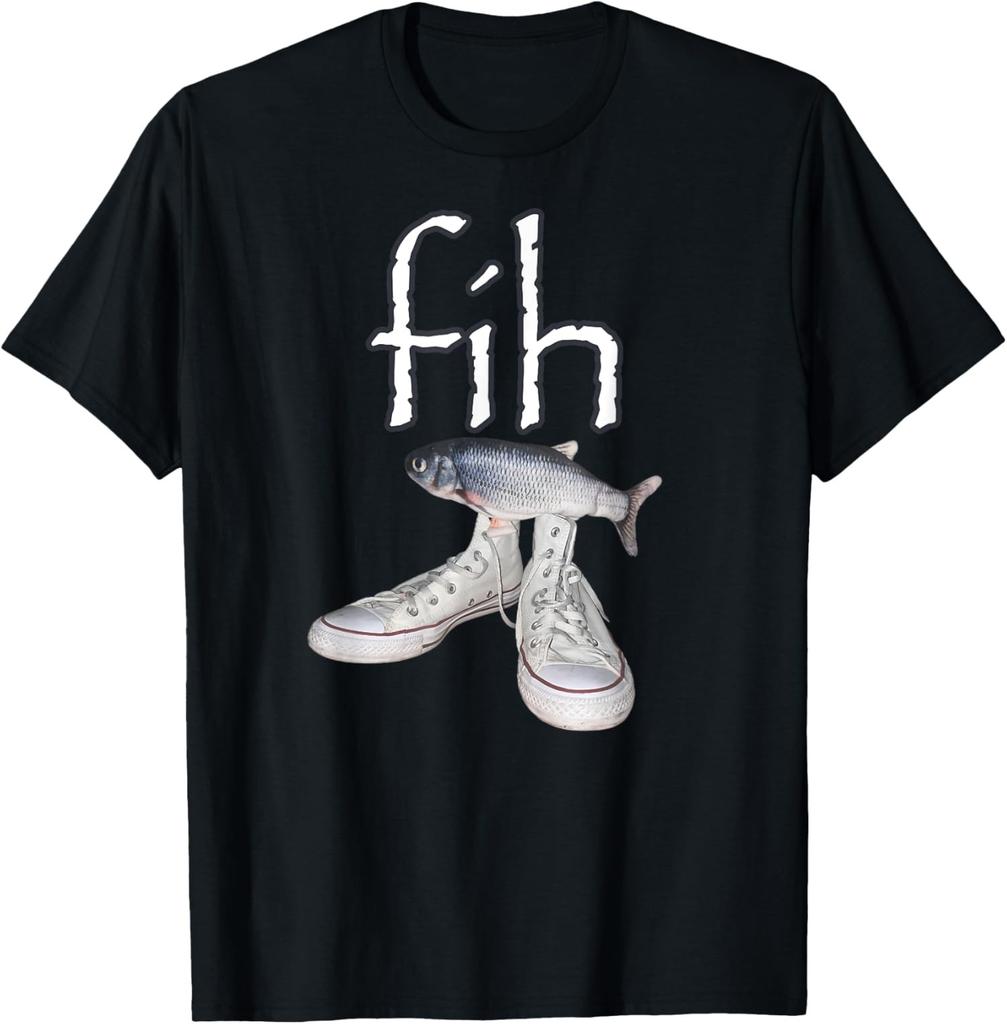Fish Shoes Funny Misspelled Fish Meme Unisex T-Shirt