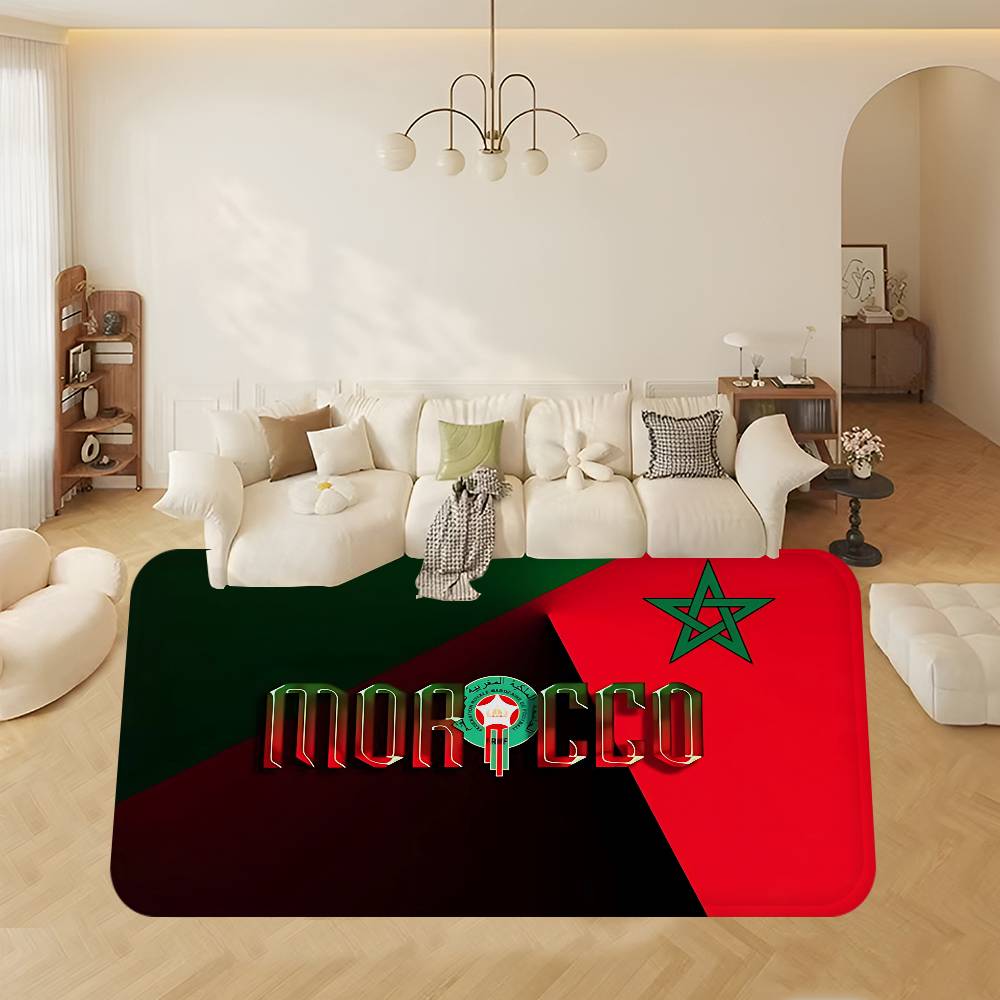 Morocco Map Flag Door Mat Nordic Style Bedroom Living Room Doormat Home Balcony Anti-Slip Alfombra
