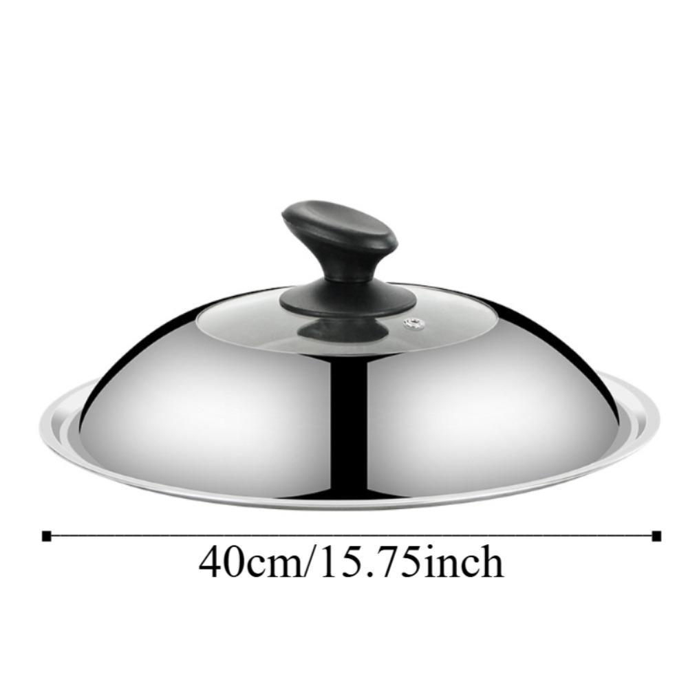 Утолщенная крышка для сковороды Wok Видимая крышка для еды на кухне Прочная круглая крышка для кастрюли Домашняя кулинария