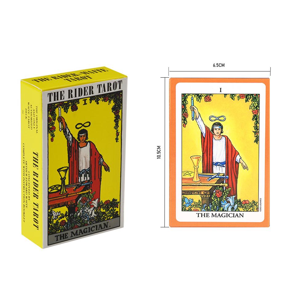 Classic The Rider Waite Tarots With Divination Personal Use Tarot Deck Full English Spanish Version Oracles Deck for Board Game