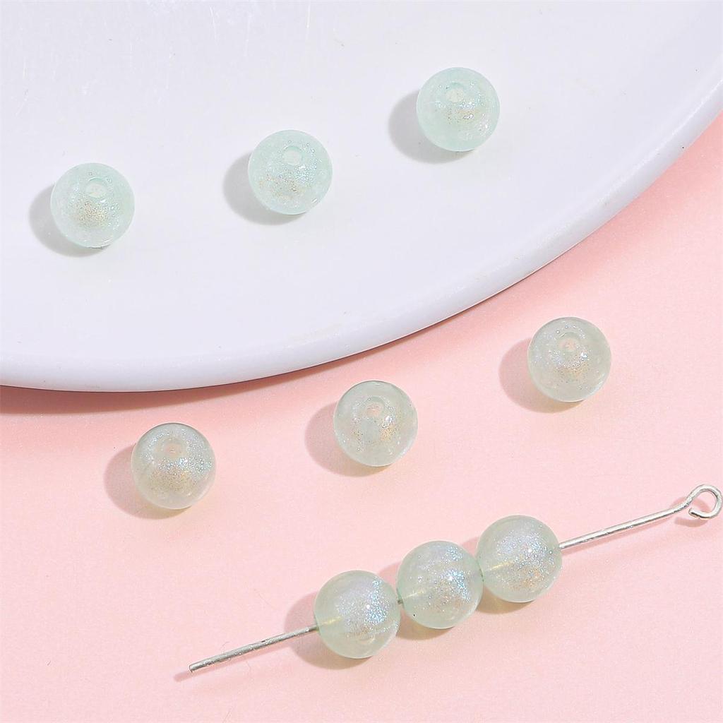 6mm/8mm Acrylic Mermaid Color Round Beads For DIY Jewelry Making