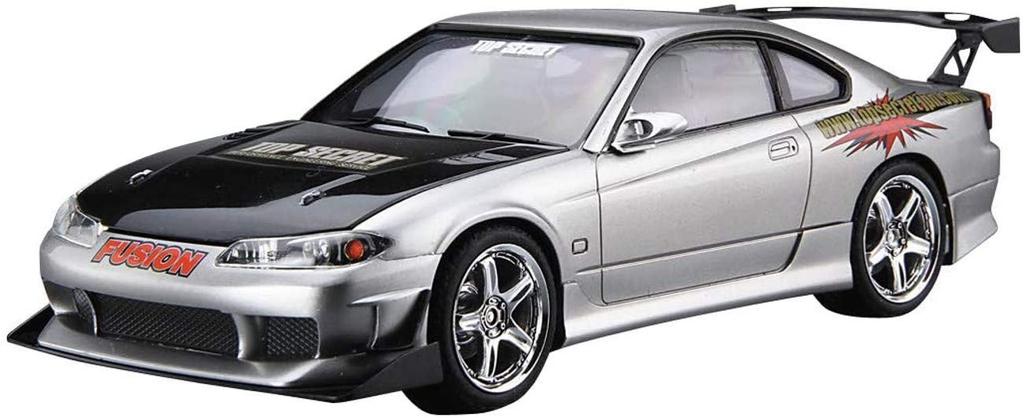 AOSHIMA Тюнингованная автомобильная серия Nissan Top Secret S15 Silvia 1999 Пластиковая модель 1/24 № 24