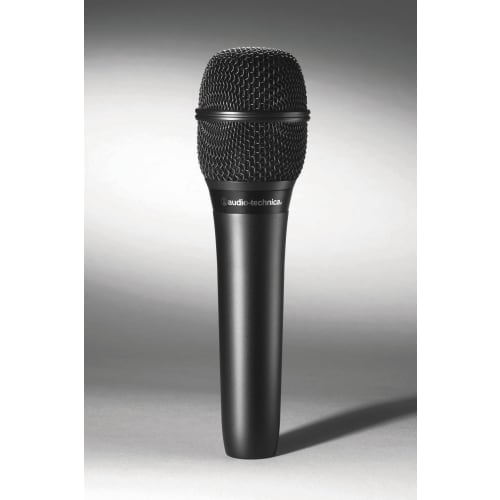 Audio-Technica AT2010 Handheld Condenser Microphone for Video Streaming, Home Recording, Podcasts, Live Commentary, and DTM (Black)