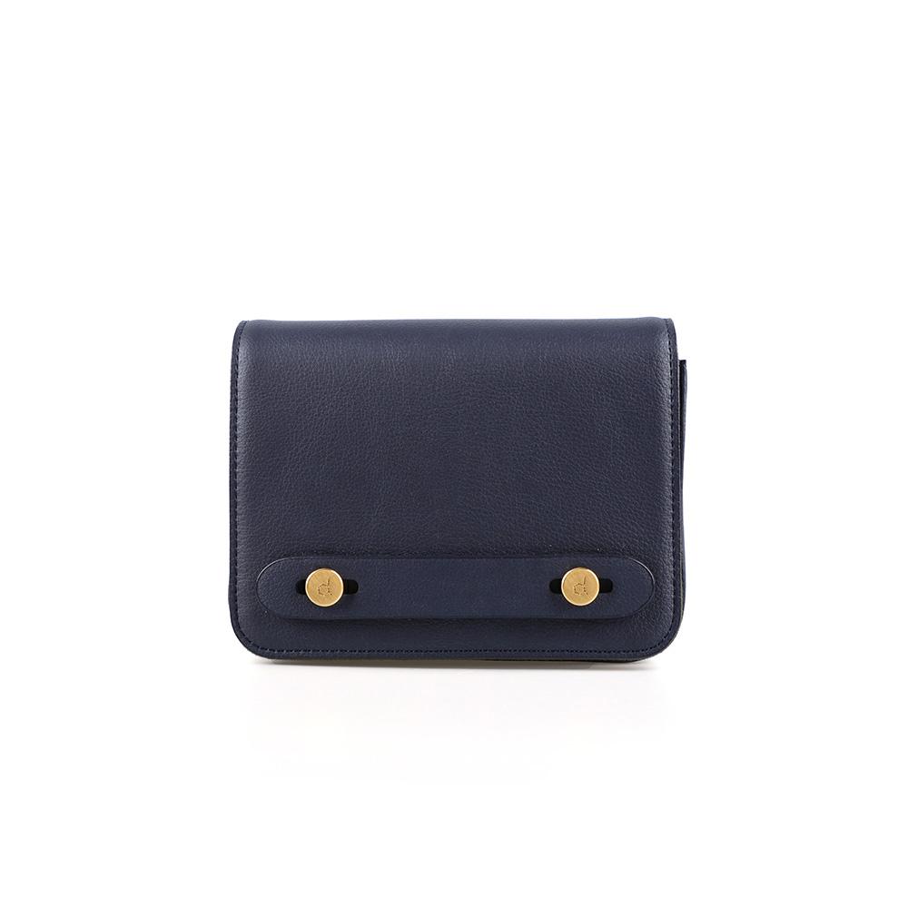 Make D Cactus Leather Micro Mini Bag Navy