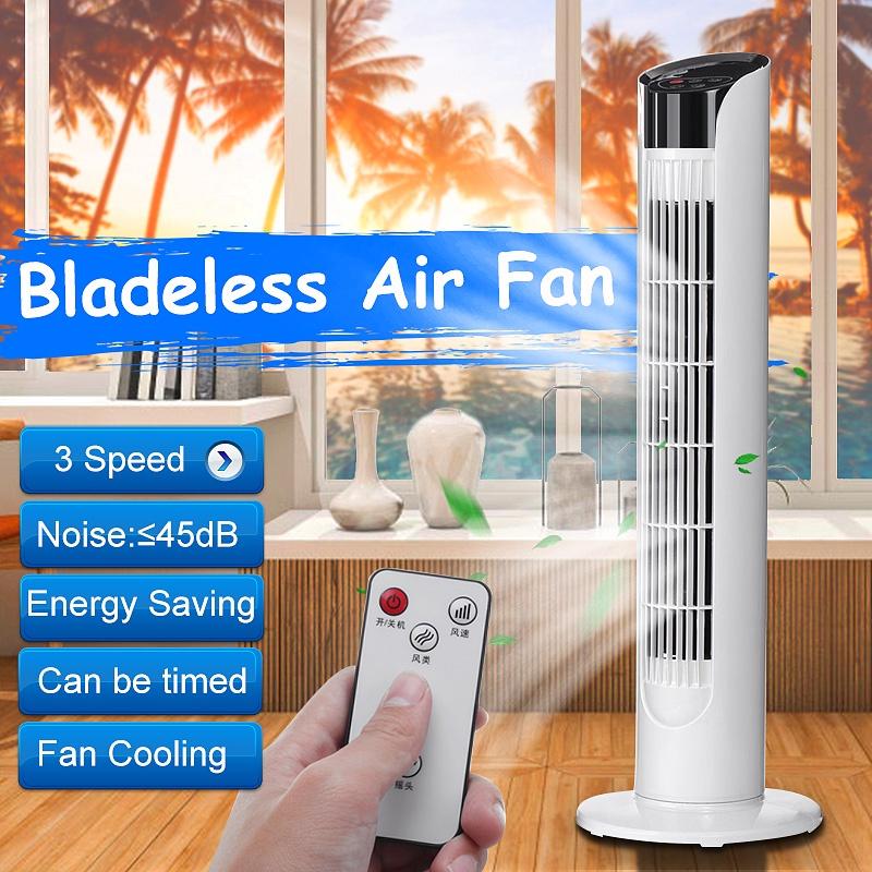 220V Conditioning Ventilator Air Conditioner Cooling Fan Air Cooling Tower Floor Bladeless Fan Electric Fan Remote Timer