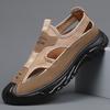 Summer New Men's Hole Shoes Breathable and Lightweight Hollow Mesh Shoes Mountaineering and Wading Thin Sandals