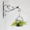 Металлический настенный крючок с покрытием, вешалка для растений, настенный крючок в виде силуэта животного, антикоррозийный кронштейн для подвешивания растений в помещении и на открытом воздухе, кормушки для птиц, фонари