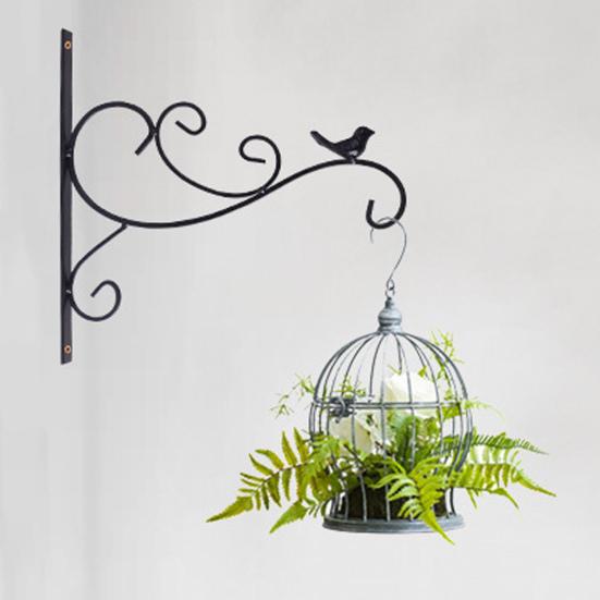 Металлический настенный крючок с покрытием, вешалка для растений, настенный крючок в виде силуэта животного, антикоррозийный кронштейн для подвешивания растений в помещении и на открытом воздухе, кормушки для птиц, фонари
