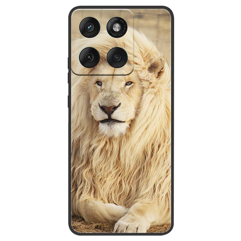For Motorola Edge 60 60s Pro Case XT2507-1 Cool Fashion Wolf Lion Phone Case For Moto Edge60 Edge60s Pro Soft Silicone TPU Cover