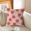 S-strawberry Cute Kawaii Cushion Cover Inches Farmhouse Decor Home Throw Pillow Covers For Couch Decorations