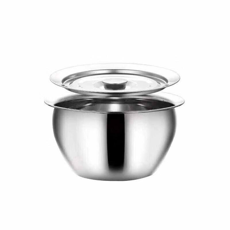 Commercial Thickened Stainless Steel Storage Pot with Lid