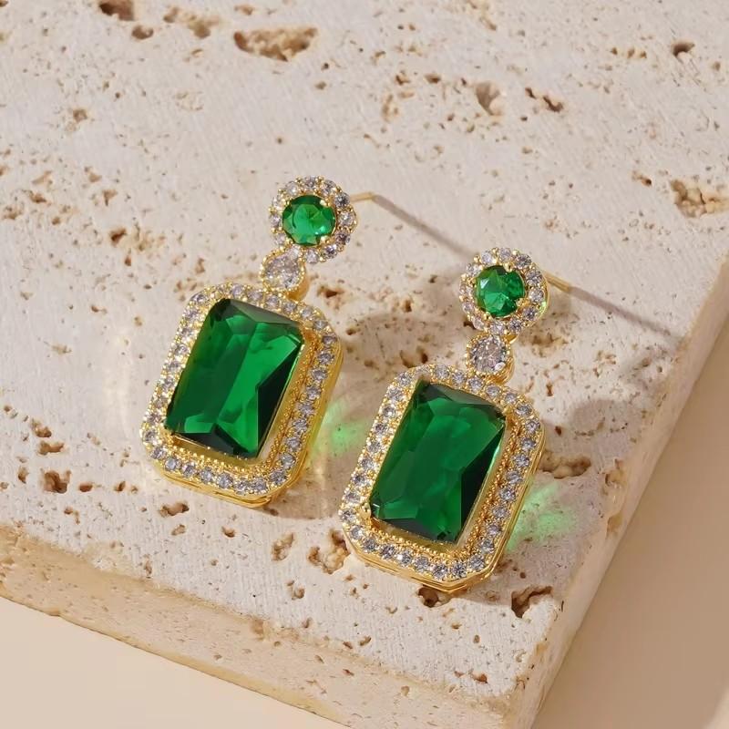 Square Long Hanging Earrings for Women Colorful Enamel Geometric Statement Dangle Earrings Girls Drop Earrings pendientes