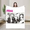 Nana Hachi  Manga Knitted Blanket Anime  Flannel Throw Blanket Summer Air Conditioning Portable Soft Warm Bedsprea